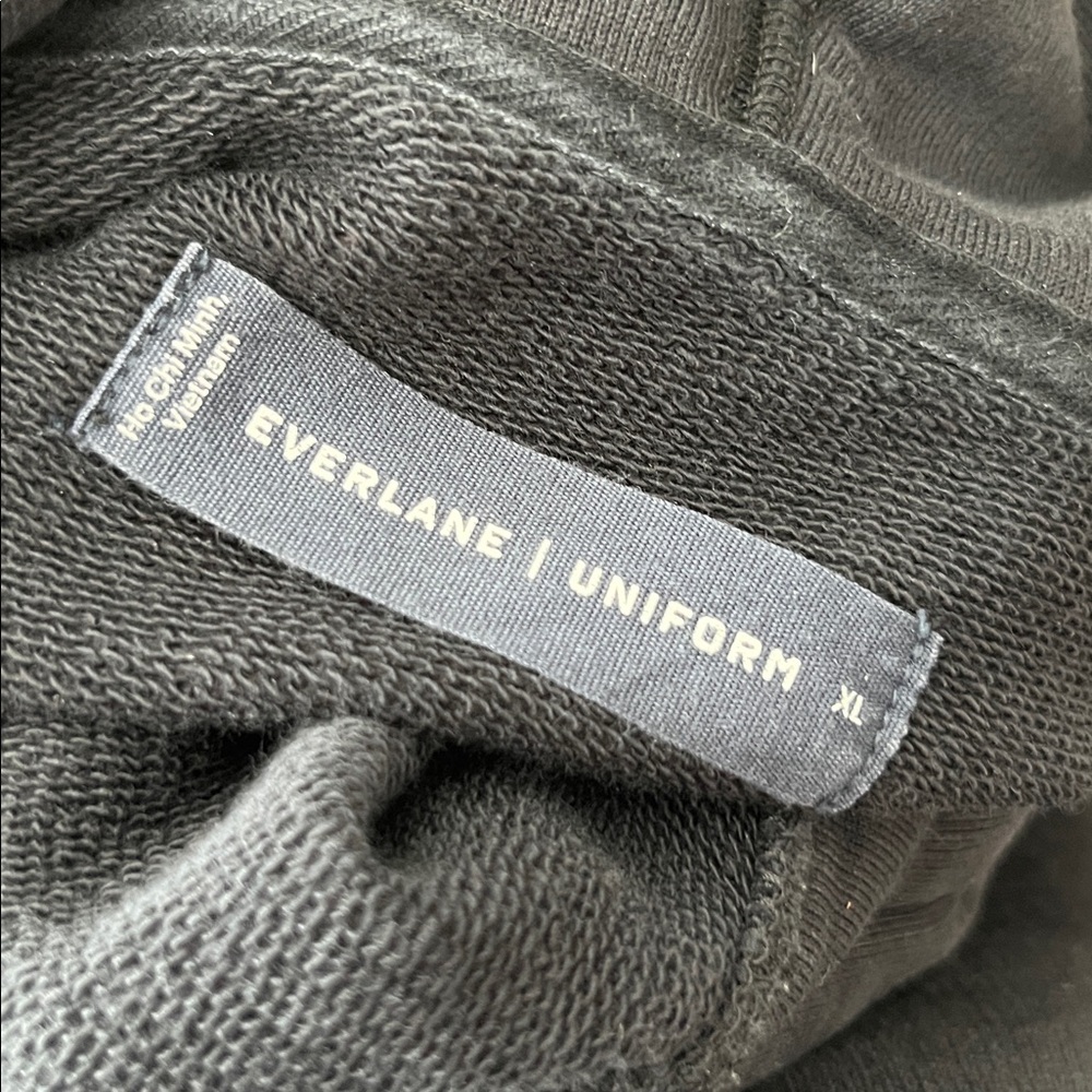 Everlane Uniform Men's Charcoal Hoodie Kangaroo Pocket - Picture 5 of 6